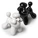 Black and White Poodle Salt and Pepper Set