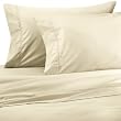 EGYPTIAN LINENS 600 TC KING IVORY EGYPTIAN COTTON SOLID SHEET SET 600TC