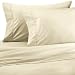 Egyptian Linen 600-Thread-Count Egyptian Cotton 600TC Duvet Set and 2 Shams, Queen, Ivory Solid 600 TC