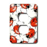 Insects - Ladybug - Light Switch Covers - 2 plug outlet cover