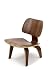 Plywood Lounge Wood Chair in Walnut