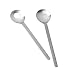Joseph Abboud South Beach 2-Piece Gun Metal Salad Server Set