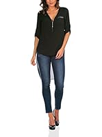 Bleu Marine Blusa Nice (Negro)