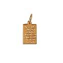 14k Gold Plate Finish Mustard Seed Prayer Plaque