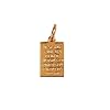 14k Gold Plate Finish Mustard Seed Prayer Plaque