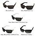 Gucci 2563 Shield Sunglasses: Shiny Black-White GLD/Dark Gray