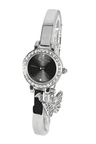 Stringfellows G987.13ST Ladies Black Dial Half Bangle Half Bracelet Watch
