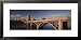 Broadway Bridge over a River, Saskatoon, Saskatchewan, Canada Framed Art Poster Print by Panoramic Images, 31x15