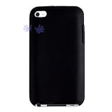 Soft Gel Silicone Skin Case Cover for Apple iPod Touch 4G, 4th Generation (Black)