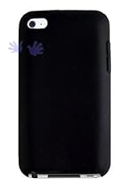 Premium Black Soft Gel Silicone Skin Case Cover for Apple iPod Touch 4G, 4th Generation, 4th Gen