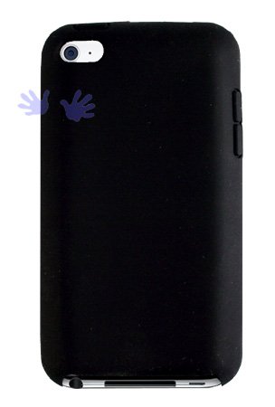 Soft Gel Silicone Skin Case Cover for Apple iPod Touch 4G, 4th Generation (Black)