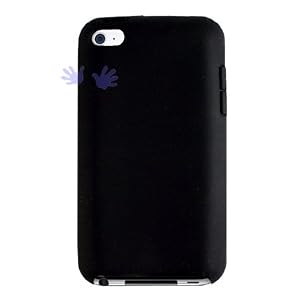 Soft Gel Silicone Skin Case Cover for Apple iPod Touch 4G, 4th Generation (Black)