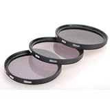 52MM 3 Piece Neutral Density Photography Filter Kit for ANY Digital SLR Cam ....
