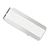 Striped Money Clip in 14 Karat White Gold