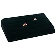 18 Ring Tray Black Velvet Jewelry Showcase Display Box