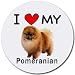 I Love My Pomeranian Round Mouse Pad I Love My Pomeranian Round Mouse Pad