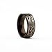 Stainless Steel Men’s Black Etched Dragon Ring