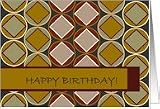 Happy Birthday to One of My Favorite Fellas! Retro Geometric Design Card