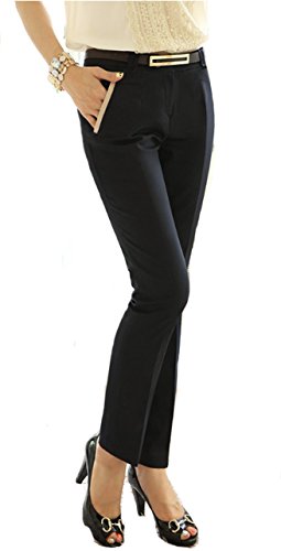 (ケイグラッソ) K-grasso+ ストレッチ パンツ スーツ ブラック アプリコットベージュ