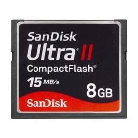 8GB Sandisk CF (Compact Flash) Card Ultra II SDCFH-008G (CBK)