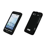 EMPIRE Black Rubberized Snap-On Cover Case for HTC G2