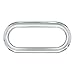 (2) Oval Stainless Steel Bezels / Fits 6
