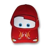 Disney Pixar Cars Lightning Mcqueen Boys Red Baseball Cap Hat
