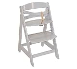 Chaise haute en bois Sit Up III + Coussin de chaise haute bleu