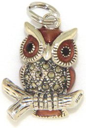Owl Enameled Charm by Judith Jack