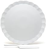 Red Vanilla Vanilla Fare 13-1/2-Inch Cake Plate with Server