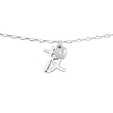 Chuvora .925 Sterling Silver Friendship Chinese Symbol Charm Bracelet 7” with 2” extension chain, Gift for a Friend, Best friend