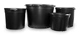 Large Nursery Container 10 Gallon Black, 5 each