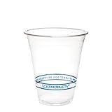 Eco-Products EPCR12 Recycled Content Clear Plastic Cold Drink Cups- 14 oz.- Clear- 1000/Carton