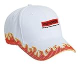 SCRAP BOOKER And loving every minute of it Adult White Hat with Red Flames FIRE