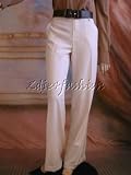 $1195 New JEAN PAUL GAULTIER Cream Wide Leg Pants 42 8