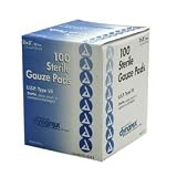 GAUZE PADS STERILE 3 X 3 100/BOX