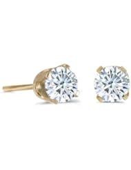 Birthstone Company 14K Yellow Gold 0.20 Ct Diamond Stud Earrings