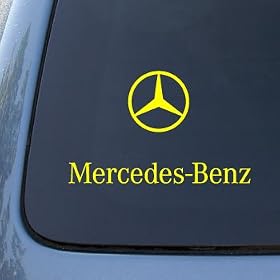 MERCEDES BENZ - Vinyl Car Decal Sticker #1809 | Vinyl Color: Yellow
