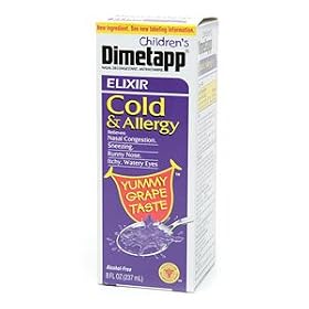 Dimetapp Childrens Cold and Allergy Elixir, Grape - 8 Oz/ Pack 2 Pack