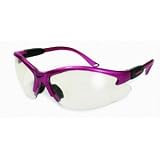 Cougar Safety Glasses, Hot Pink Frame, Clear Lens