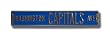WASHINGTON CAPITALS "WASHINGTON CAPITALS AVE" Authentic METAL STREET SIGN (6" X 36")