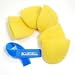 5 Pieces Bluecell Yellow Color Microphone Windscreens Foam Free Cable Tie