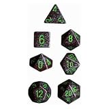 Chessex Dice: Polyhedral 7-Die Speckled Dice Set - Earth