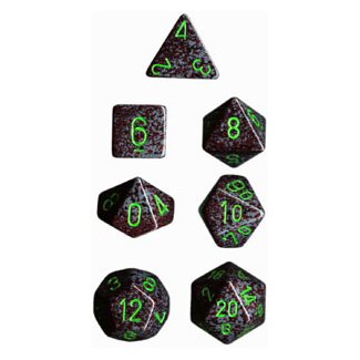 Polyhedral 7-Die Speckled Dice Set - EarthB000UQ5L1C 