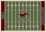 Southern Methodist (SMU) Mustangs 7 8 x 10 9 NCAA Home Field Area Rug