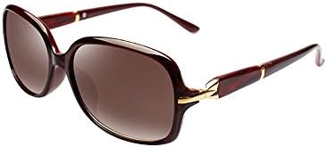 New authentic polarized sunglasses female small box retro UV sunglasses fashion little face was thin myopia (Brown Gradient Tea)