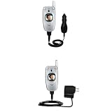 Car and Wall Charger Essential Kit for the Samsung SGH-E600 - uses Gomadic TipExchange Technology