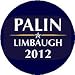 PALIN / LIMBAUGH 2012 Logo Political 1.25