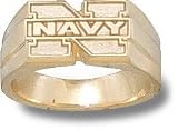 Navy Midshipmen Solid 10K Gold ''N NAVY'' Ring Size 7