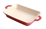 Staub Ceramics Large Rectangular Baker, Cherry